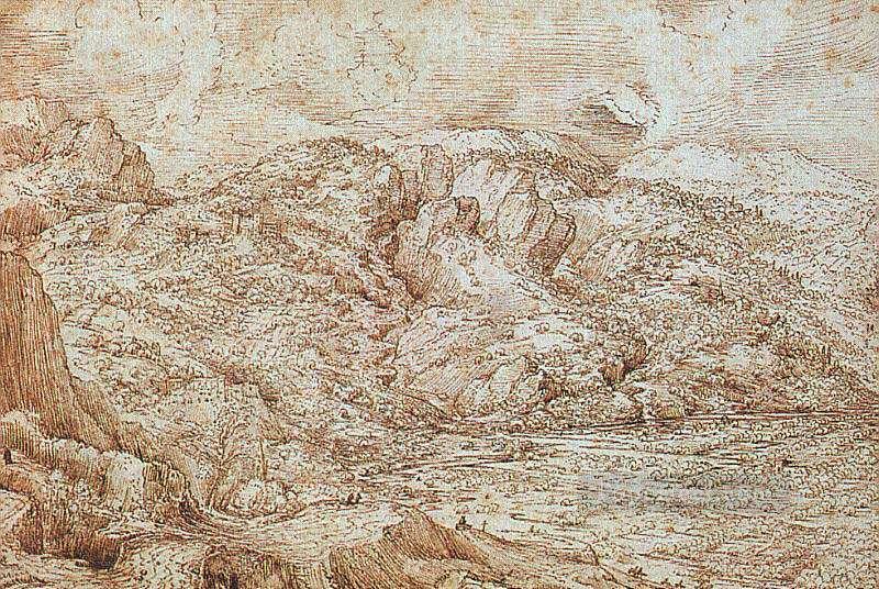 Landscape Of The Alps Flemish Renaissance peasant Pieter Bruegel the Elder Oil Paintings